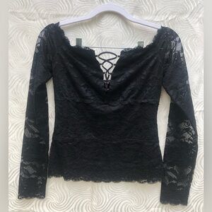 GUESS Longsleeve Cori Lace Top